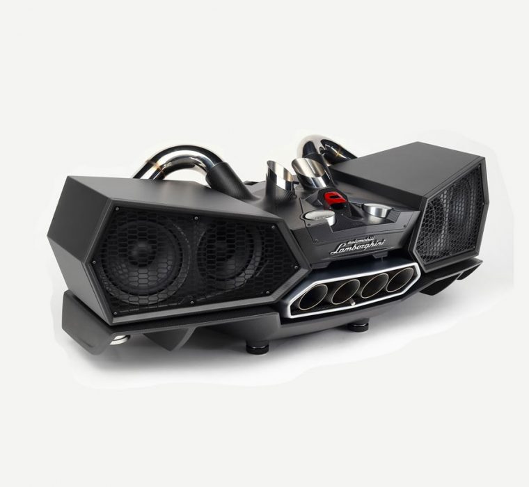 Copriscarico Originale Aventador Lamborghini™ nero - impianto hi-fi Bluetooth® di design