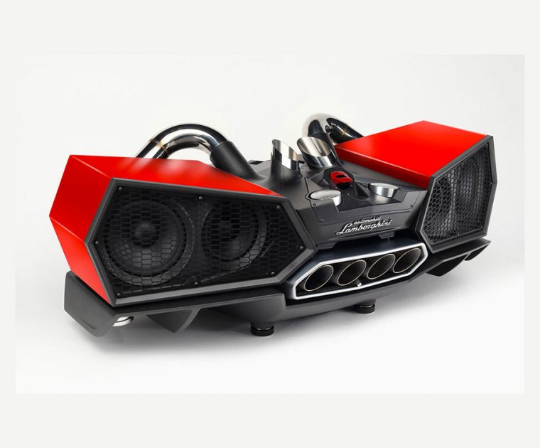 iXOOST ESAVOX Mars Red - Original Aventador Lamborghini™ Exhaust Cover - Bluetooth speaker