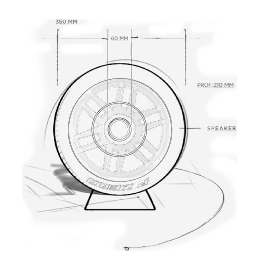 Pirelli P ZERO™ Sound 150 Anniversario l'autentico speaker Bluetooth Pirelli